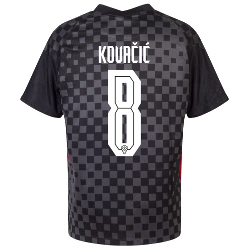 Kroatien Fodboldtrøjer Mateo Kovacic 8 Udebanesæt Euro 2020 Kort ærmer Kroatien Fodboldtrøjer Mateo Kovacic 8 Udebanesæt Euro 2020 Kort ærmer